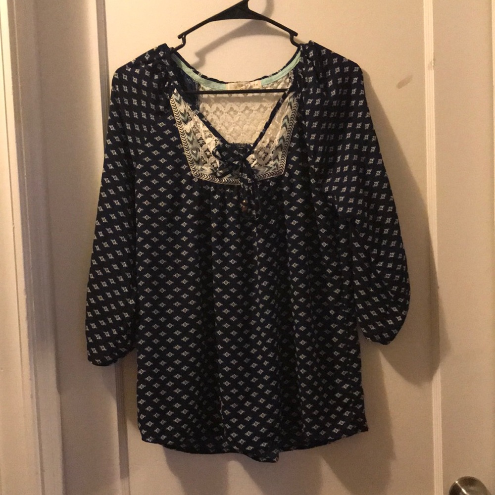 Tribal pattern blouse